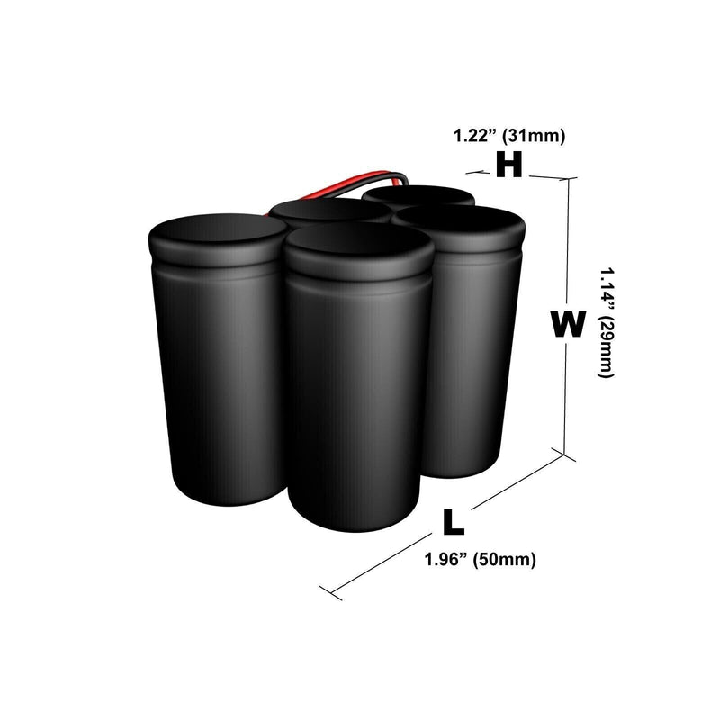 Venom RC Car 6V 1600mAh NiMH Rechargeable Receiver Hump Battery with JST, Futuba