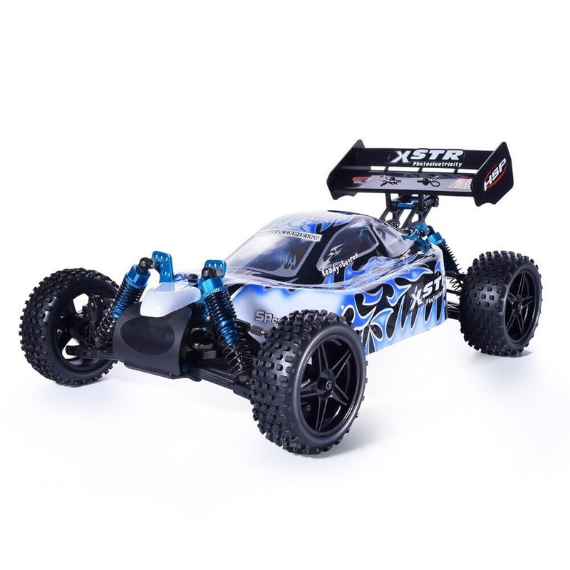 HSP Off Road Nitro RC 1/10 Buggy Body Shell BLUE Flame 06027 66001 - NEW