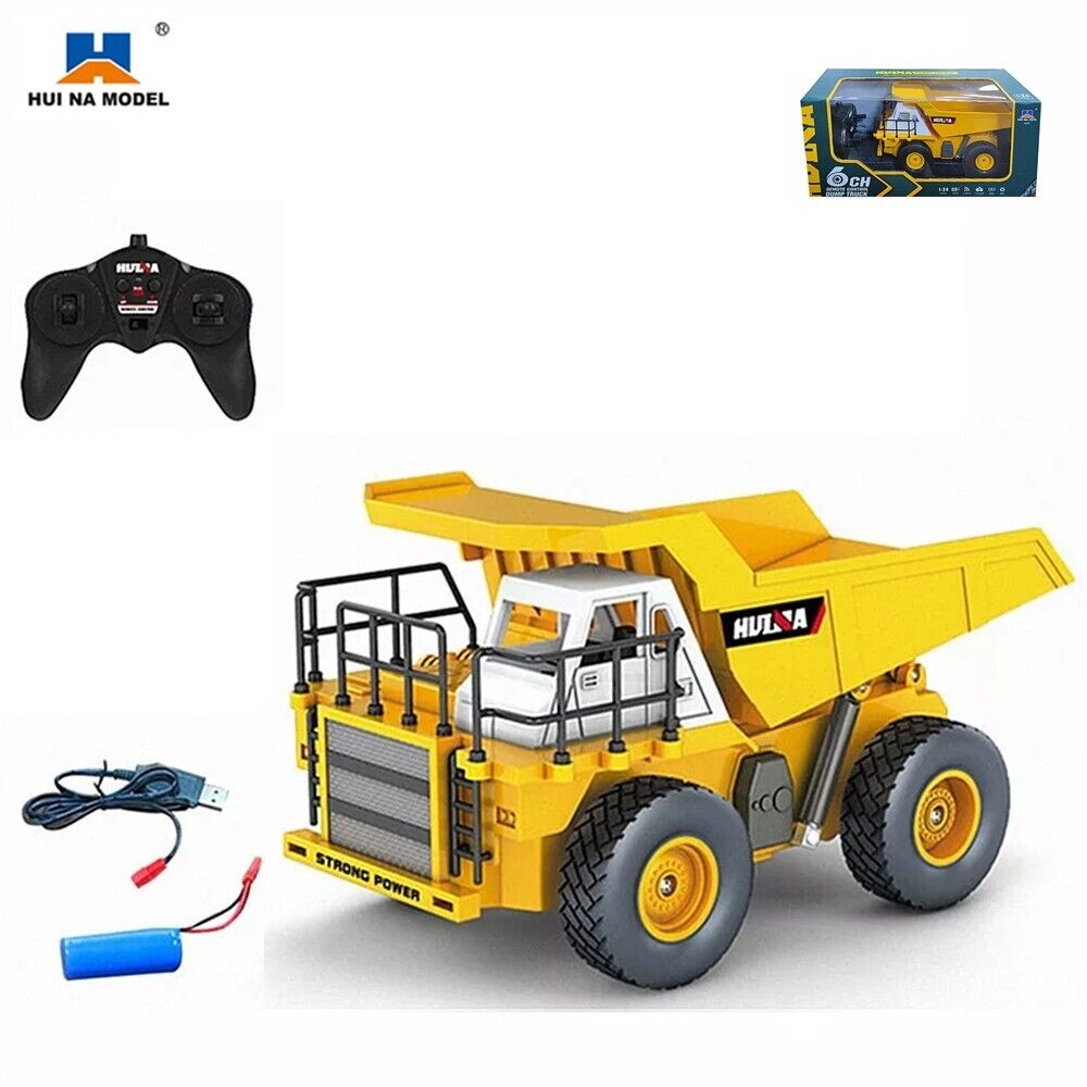 Huina 1517 RC Dump Truck 2.4G 1 24 6 Channel Remote Control Constructi