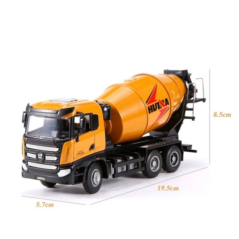 Huina Metal Cement Mixer Model 1:50 Alloy Engineering Construction Vehicle 1719