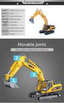 Huina Metal Excavator Digger 1:50 Alloy Engineering Construction Vehicle 1710