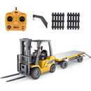 Huina 1:10 Scale Remote Controlled Fully Operational Fork Lift & Metal Trailer