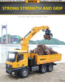 Huina 1:14 Scale Remote Controlled Grabber Lorry Truck With Lifting Rear Tipper