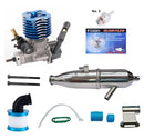 Vertex VX18 Nitro Engine with Glow Plug, Alloy Exhaust & Air Filter
