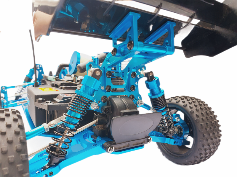 Rear Blue Aluminium Lower Suspension Arms Part Number - 106121 106621