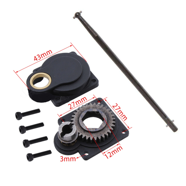 Nitro Roto-Start Back Plate & Rod - to fit 12MM One-Way Bearing