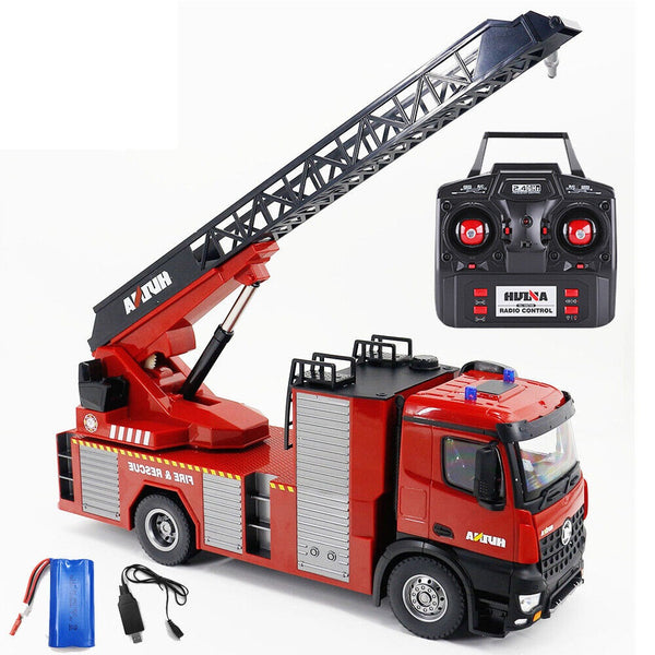 Remote control fire truck with working deals water pump