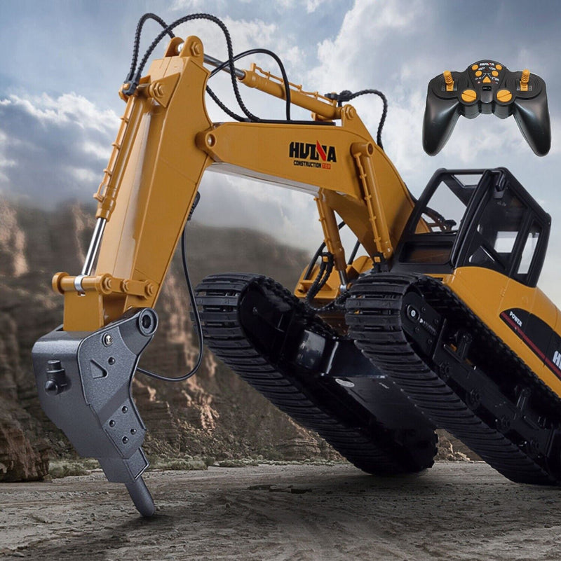 Huina 1560 1:14 Scale Remoted Controlled Drill/Demolition Excavator