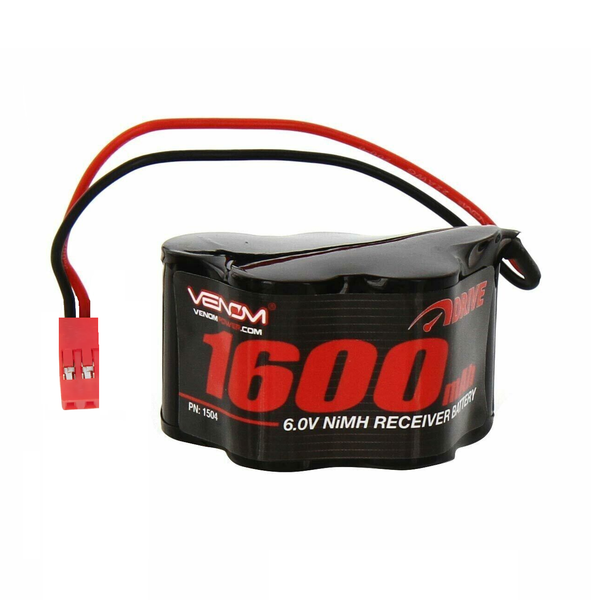 6.0v 1600 mAh NiMH Rechargeable Receiver Battery with JST Connector